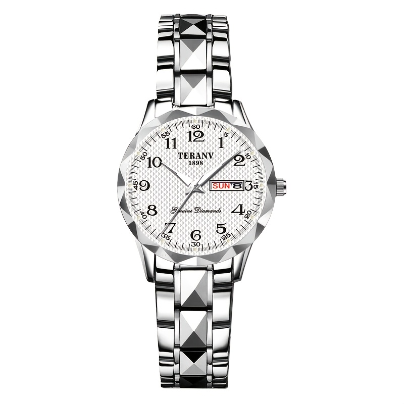 Rectangular Digital Dial Alloy Watch with Women's Strap